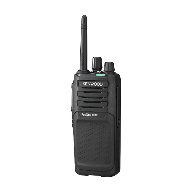 Kenwood PMR446 TK-3701DE - Walkie Talkie Profesional, 48 Canales, Alcance 9 km, Resistente IP54, Batería Recargable, Negro
