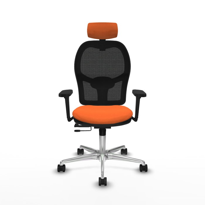 PIQUERAS Y CRESPO Silla de oficina Jorquera Naranja y Negro