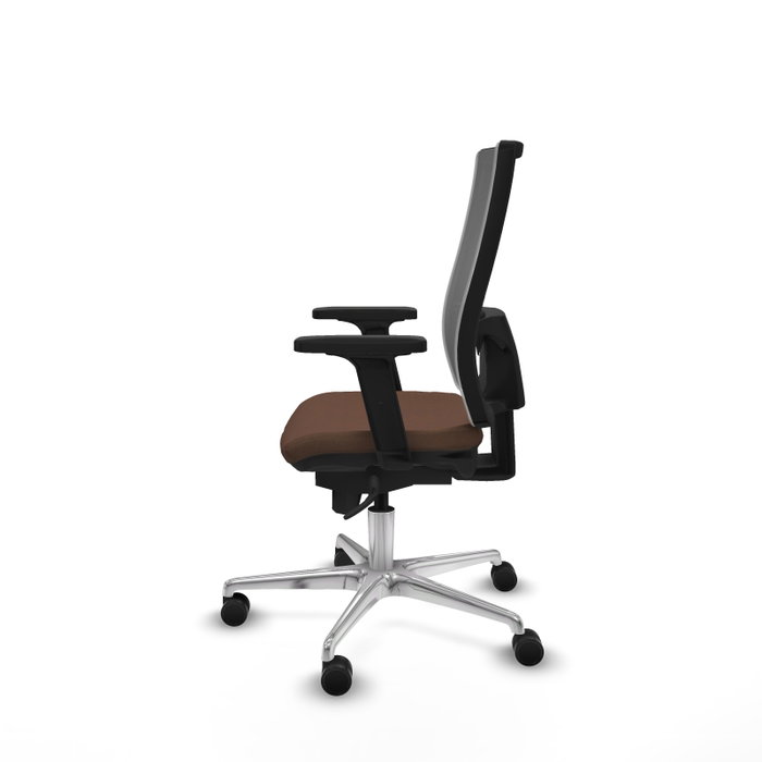 PIQUERAS Y CRESPO Silla de oficina Horna con mecanismo Sincro, Marrón oscuro y Gris PIQUERAS Y CRESPO Silla de oficina Horna con mecanismo Sincro, Marrón oscuro y Gris