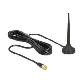 DeLOCK Antena Omnidireccional LTE / GSM / UMTS SMA con Base Magnética y Cable de 2 m