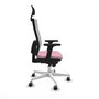 PIQUERAS Y CRESPO Silla de oficina Horna Rosa y Blanco