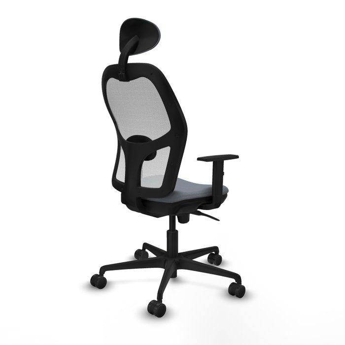 PIQUERAS Y CRESPO Silla de oficina Jorquera con mecanismo Sincro, Gris y Blanco PIQUERAS Y CRESPO Silla de oficina Jorquera con mecanismo Sincro, Gris y Blanco