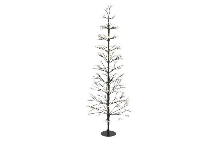 DKD Home Decor Árbol de Navidad Negro Metal LED 55 x 150 x 55 cm