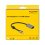 DeLOCK Adaptador Activo Mini DisplayPort 1.4 a HDMI 4K 60Hz HDR 0.2m Negro/Gris, Conector Macho a Hembra, parade PS186, para Windows/Mac