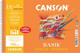 Canson Bloc 20 Hojas Basik 130g A4+ Mi/T Re Guarro C200408063