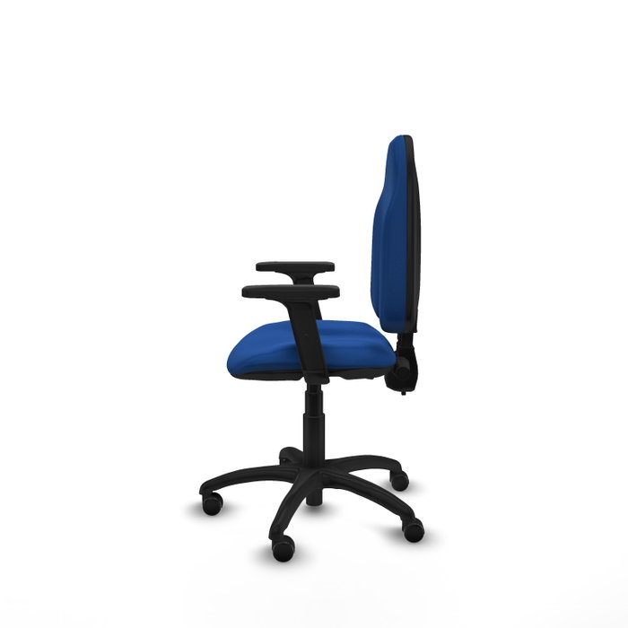 PIQUERAS Y CRESPO Silla de oficina Algarra Azul con Brazos 2D PIQUERAS Y CRESPO Silla de oficina Algarra Azul con Brazos 2D