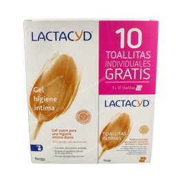 LACTACYD Gel Higiene Íntima para Mujer, 400 ml + Toallita