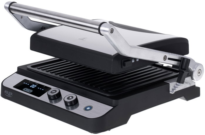 Adler AD 3059 Parrilla Eléctrica 2 en 1 Plata