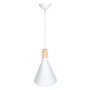 Lámpara Colgante Metal y Madera Jordan SKD-P2002-S-W Aluminio Regulable