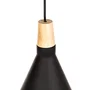 Jordan Lámpara Colgante Metal y Madera SKD-P2002-S-W, Diseño Moderno en Aluminio, Cable Regulable en Altura