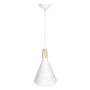 Jordan Lámpara Colgante Metal y Madera SKD-P2002-S-W, Diseño Moderno en Aluminio, Cable Regulable en Altura