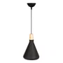 Jordan Lámpara Colgante Metal y Madera SKD-P2002-S-W, Diseño Moderno en Aluminio, Cable Regulable en Altura