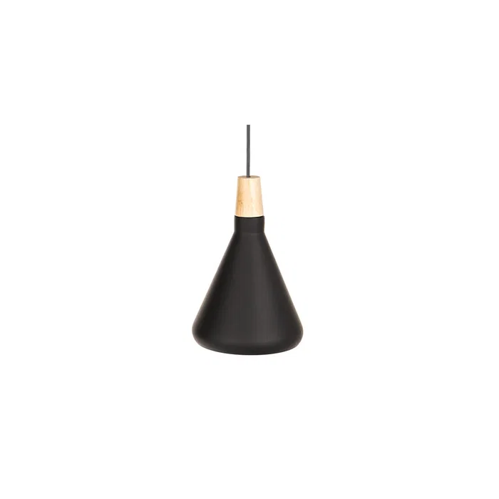 Jordan Lámpara Colgante Metal y Madera SKD-P2002-S-W, Diseño Moderno en Aluminio, Cable Regulable en Altura