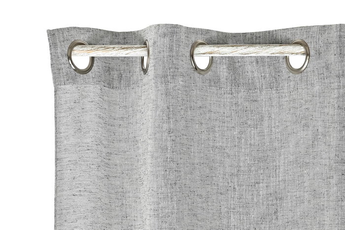 Cortina DKD Home Decor Gris 270 x 140 cm (2 Unidades) Poliester