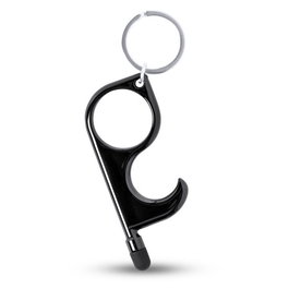 DAM Llavero Anticomtacto DMAD0092C00 Negro, Herramienta Higiénica para Evitar el Contacto Manual con Superficies