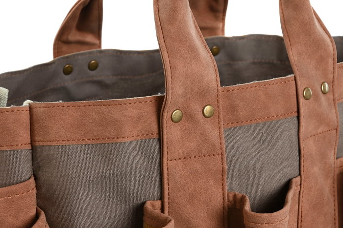 DKD Home Decor Bolso Terraza Y Jardin Verde 47 x 27 x 18 cm Algodon Canvas Poliester DKD Home Decor Bolso Terraza Y Jardin Verde 47 x 27 x 18 cm Algodon Canvas Poliester