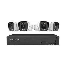 Foscam FN9108E-B4-2T Kit de 4 Cámaras de Vigilancia con Grabador