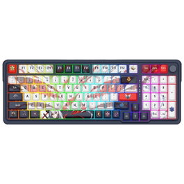 Redragon K686AK-RGB-PRO Eisa Teclado Mecánico Inalámbrico Bluetooth 98 Teclas RGB Blanco-Gris Distribución Polaca