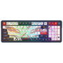 Redragon K686AK-RGB-PRO Eisa Teclado Mecánico Inalámbrico Bluetooth 98 Teclas RGB Blanco-Gris Distribución Polaca