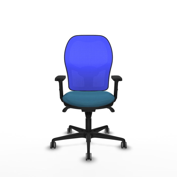 PIQUERAS Y CRESPO Silla de oficina Jorquera con mecanismo Sincro, verde petróleo y azul PIQUERAS Y CRESPO Silla de oficina Jorquera con mecanismo Sincro, verde petróleo y azul