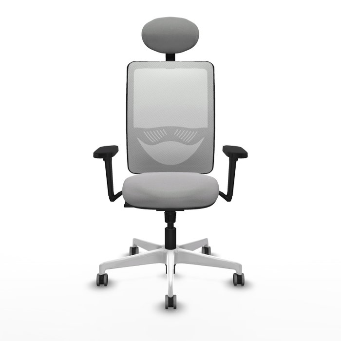 PIQUERAS Y CRESPO Silla de oficina Zulema Gris claro y Blanco PIQUERAS Y CRESPO Silla de oficina Zulema Gris claro y Blanco