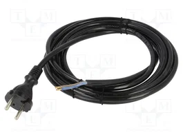 PLASTROL Cable de alimentación H07BQ-F 2x1,5mm2 CEE 7/17 (C) 4m