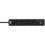 Brennenstuhl Ecolor 4 fold USB C Regleta con 4 Tomas y 2 USB-C