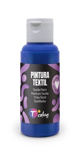 Tcolors Pintura textil azul ultramar 80 ml