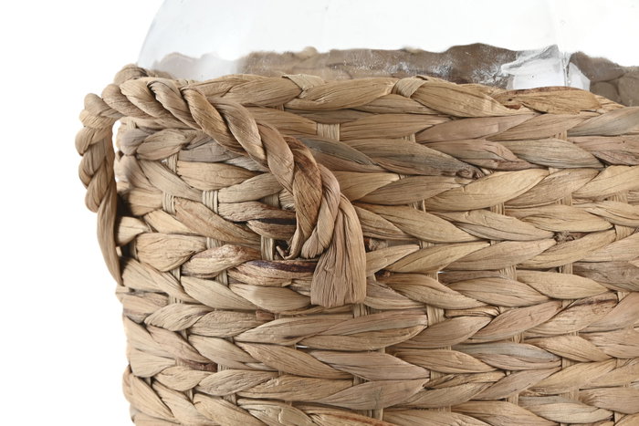 DKD Home Decor Jarrón Cristal Fibra ASA Natural 8,5 L
