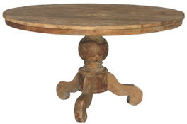DKD Home Decor Mesa Comedor Item Home Natural 160 x 78 x 160 cm Teca Reciclada