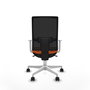 PIQUERAS Y CRESPO Silla de oficina Horna Naranja y Negro