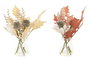 DKD Home Decor Planta de Cristal y PE 6x6x27 Surtido de 2 Unidades
