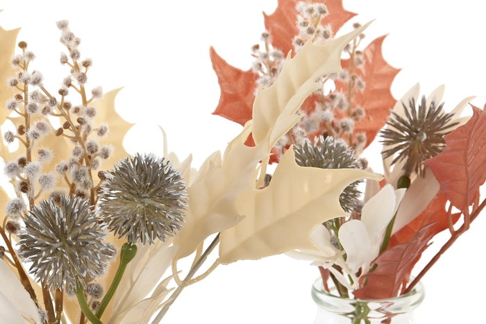 DKD Home Decor Planta Marron Blanco 6 x 27 x 6 cm (2 Unidades) DKD Home Decor Planta Marron Blanco 6 x 27 x 6 cm (2 Unidades)