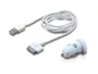 Conceptronic CUSBCAR2ASET Cargador Coche USB 12/24V 2 Puertos 2A Blanco para Apple iPhone iPad Tablet MP3 MP4 Smartphone