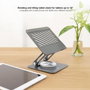 Tooq Soporte Elevador Plegable 360° Gris Oscuro PH-NARVI-G