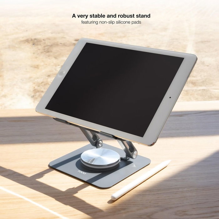 Tooq Soporte Elevador Plegable 360° Gris Oscuro PH-NARVI-G