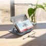 Tooq Soporte Elevador Plegable 360° Gris Oscuro PH-NARVI-G