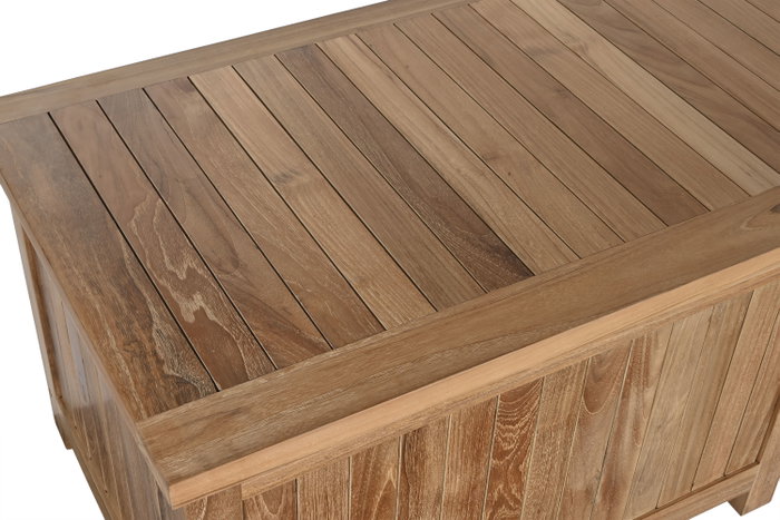 DKD Home Decor Baúl de Teca 150x55x50 Marrón Natural