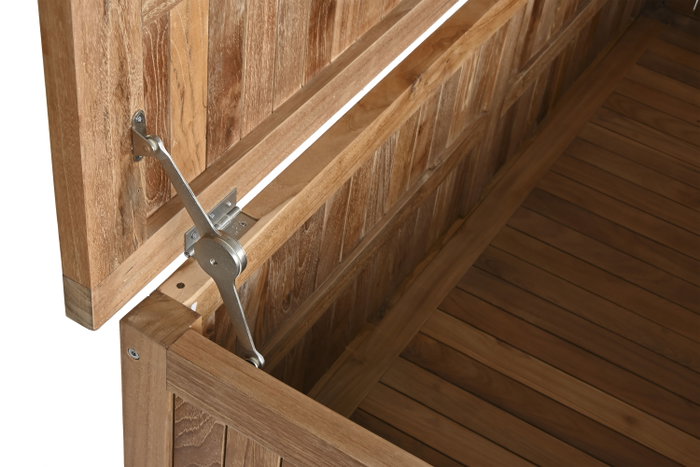 DKD Home Decor Baúl de Teca 150x55x50 Marrón Natural