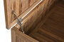 DKD Home Decor Baúl de Teca 150x55x50 Marrón Natural