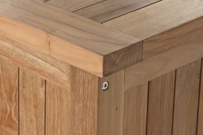 DKD Home Decor Baúl de Teca 150x55x50 Marrón Natural