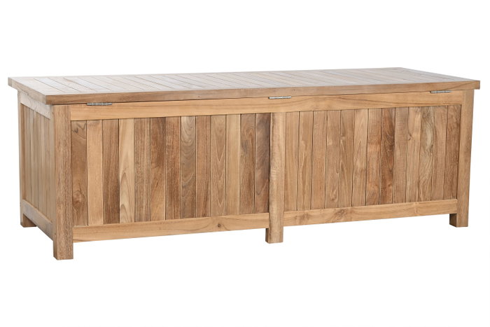 DKD Home Decor Baúl de Teca 150x55x50 Marrón Natural