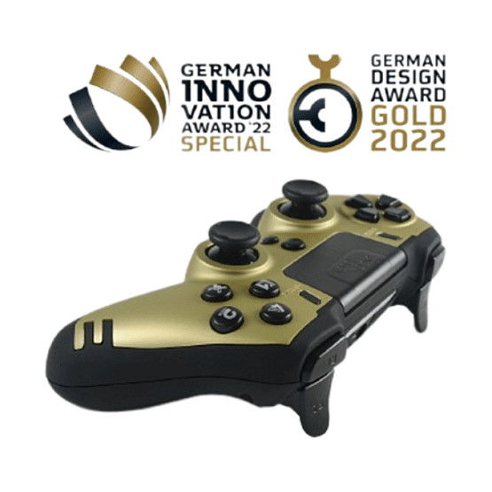 LEXIP Steelplay Slim Pack Wireless Controller Mando Inalámbrico, color Oro