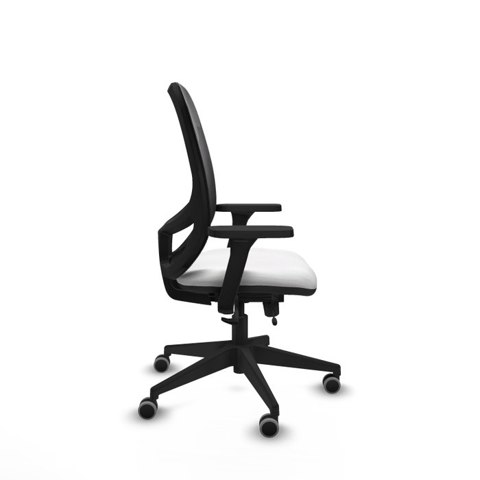 PIQUERAS Y CRESPO Silla de oficina Cilanco con mecanismo Sincro/Traslack, Blanco/Negro PIQUERAS Y CRESPO Silla de oficina Cilanco con mecanismo Sincro/Traslack, Blanco/Negro