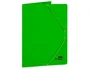 Liderpapel Carpeta Gomas Tres Solapas Cartón Plastificado Folio Color Verde