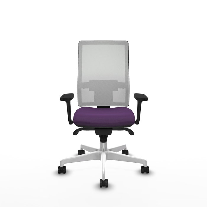 PIQUERAS Y CRESPO Silla de oficina Horna con mecanismo Sincro, Morada y Blanca PIQUERAS Y CRESPO Silla de oficina Horna con mecanismo Sincro, Morada y Blanca