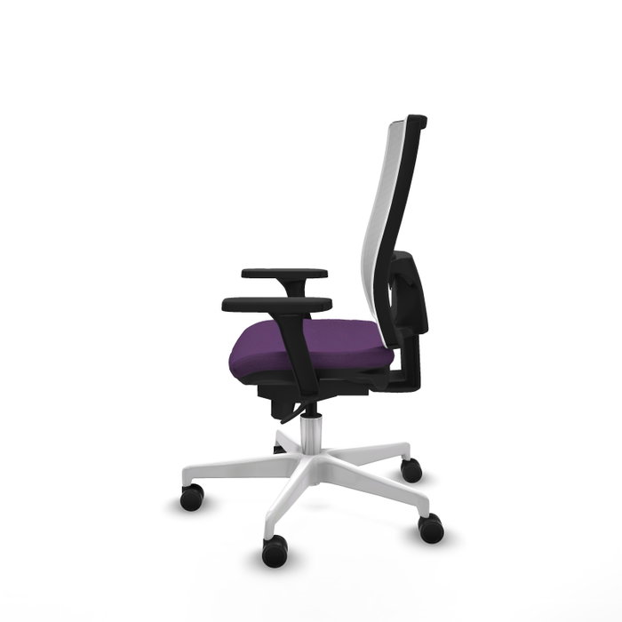 PIQUERAS Y CRESPO Silla de oficina Horna con mecanismo Sincro, Morada y Blanca PIQUERAS Y CRESPO Silla de oficina Horna con mecanismo Sincro, Morada y Blanca