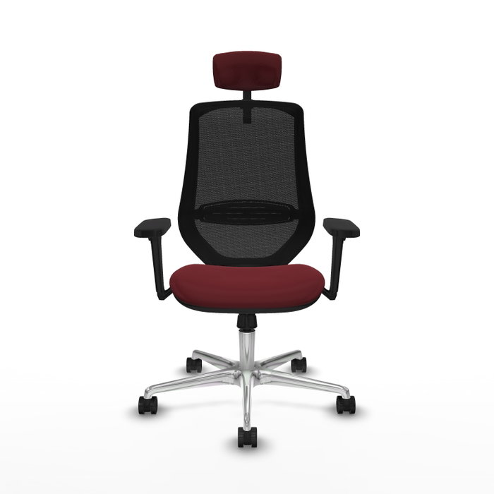 PIQUERAS Y CRESPO Silla de oficina Mardos con mecanismo Sincro, Granate y Negro PIQUERAS Y CRESPO Silla de oficina Mardos con mecanismo Sincro, Granate y Negro