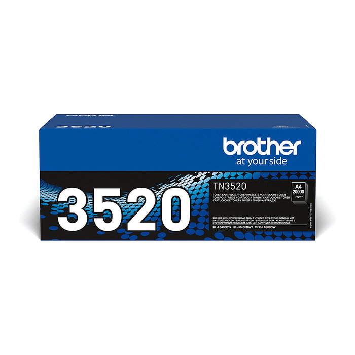 Brother TN-3520 Tóner Negro de Alto Rendimiento