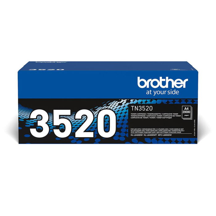 Brother TN-3520 Tóner Negro de Alto Rendimiento